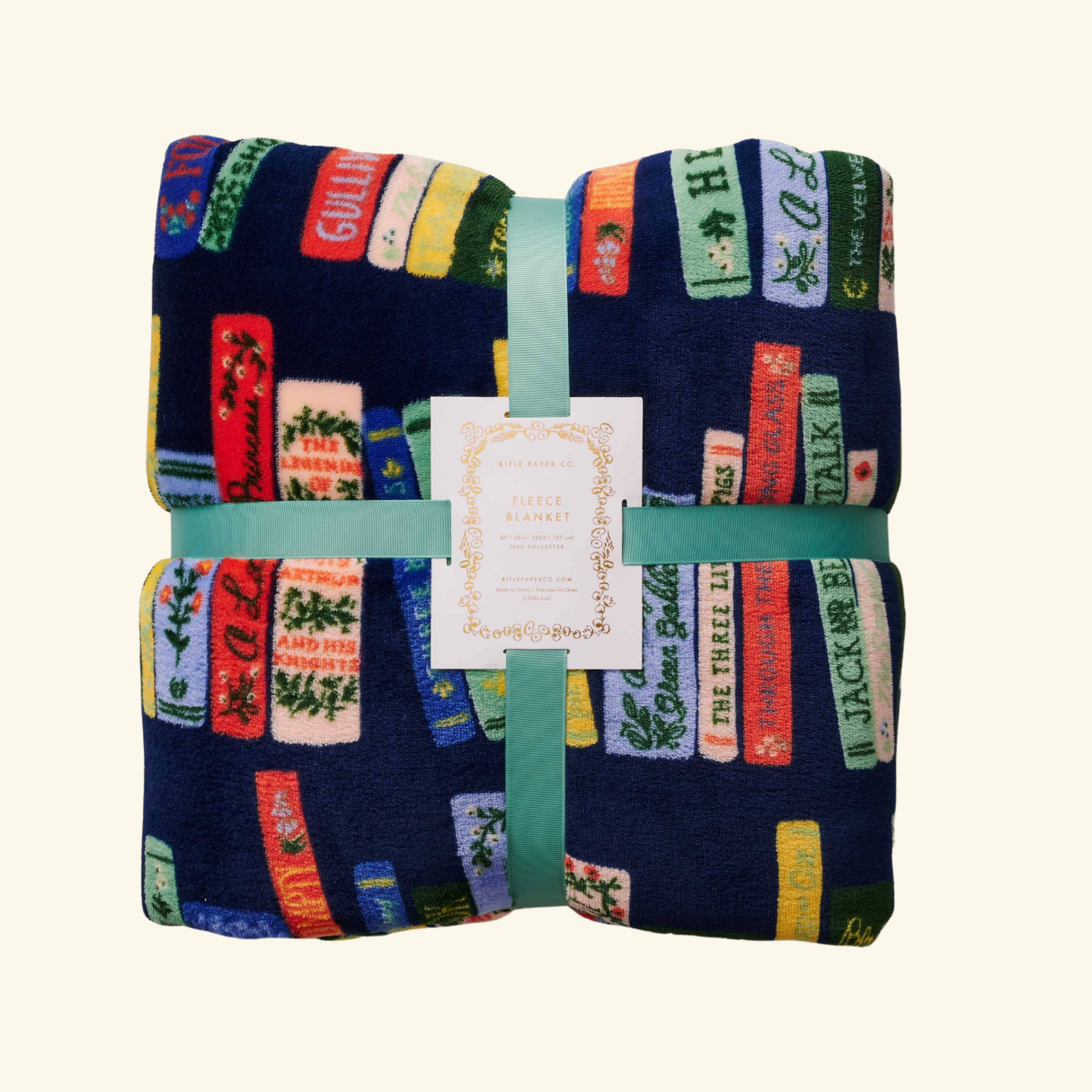 Bookshelf Fleece Blanket