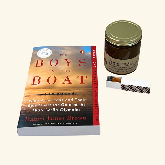 The Boys in the Boat Book and Candle Set