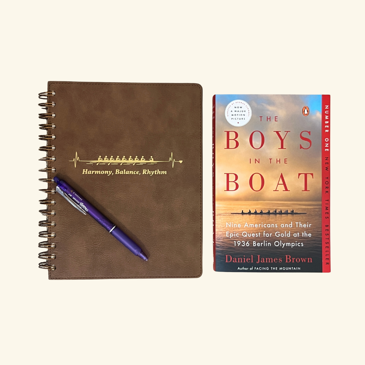 The Boys in the Boat Custom Leather Journal Set