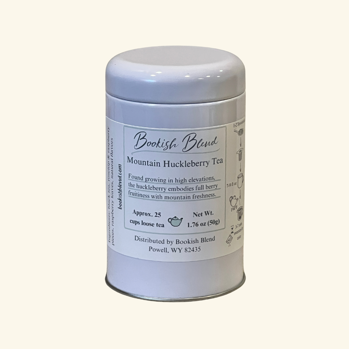 Huckleberry Tea Tin Loose 50g (3 Colors)