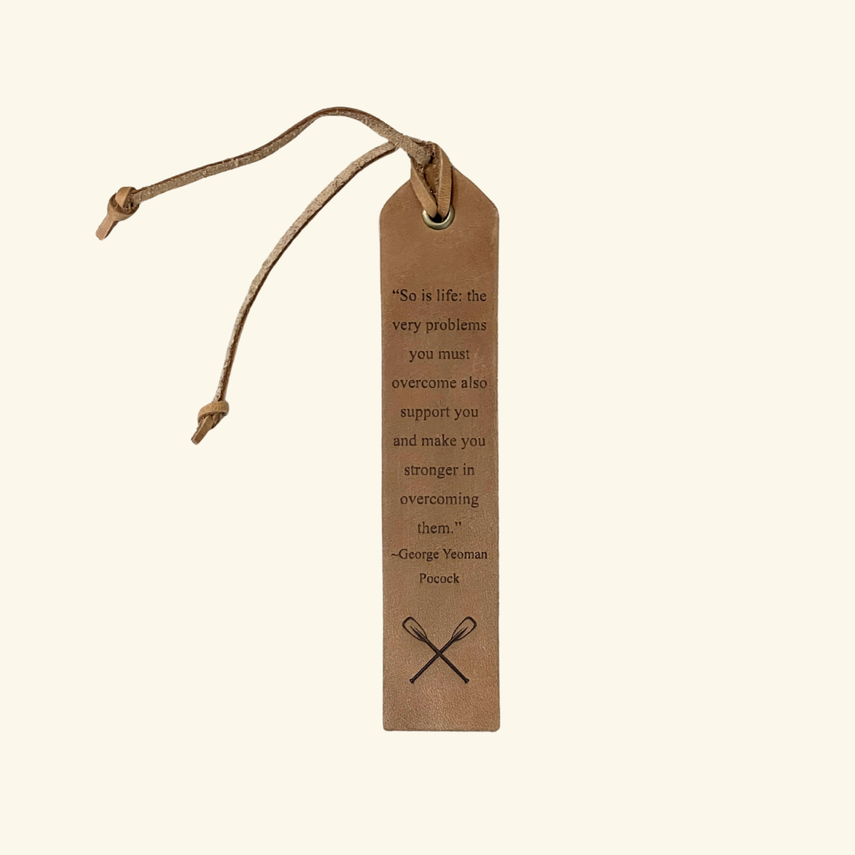 The Boys in the Boat with Custom Leather Bookmark