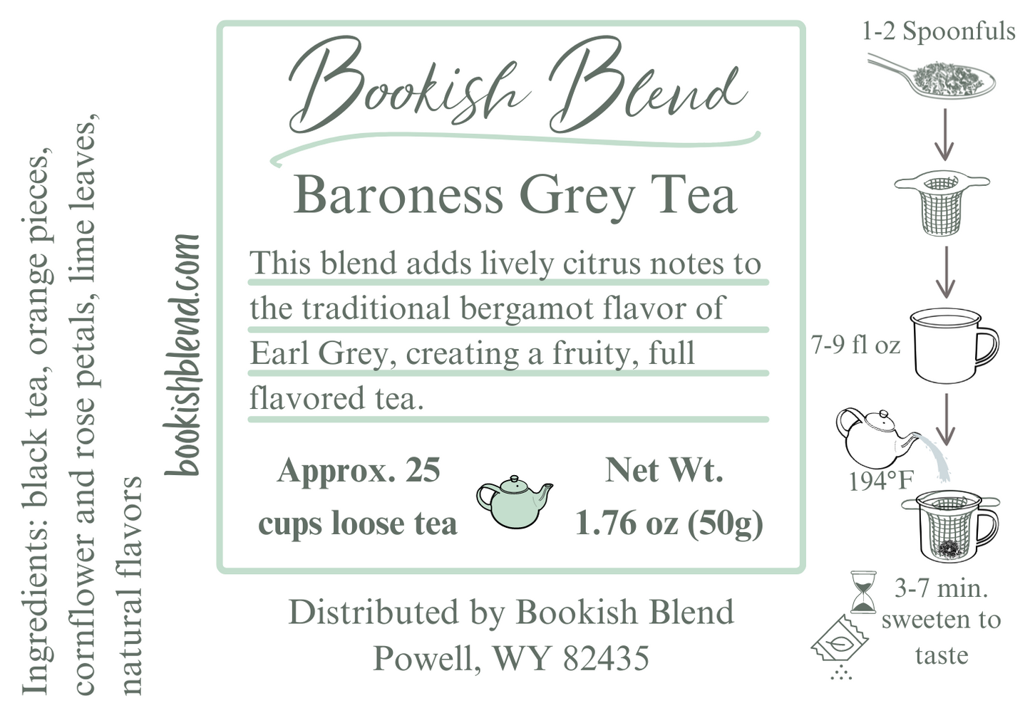 Baroness Grey Tea Tin Loose 50g (2 Colors)