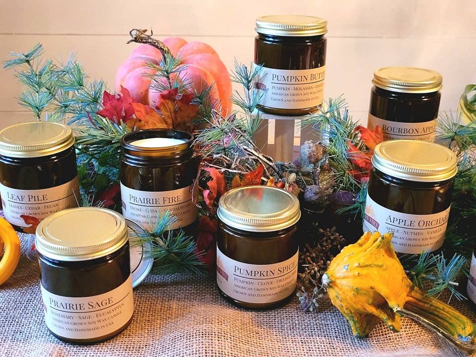 Book Night Soy Candle | Amber Apothecary Jar